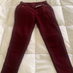 Warm Pants.. one size burgundy color